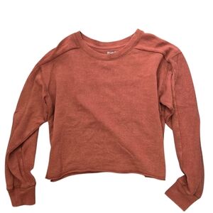 Aerie Distressed Cropped Sweatshirt